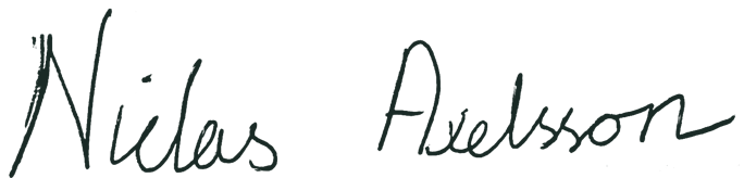 Niclas Axelsson's signature